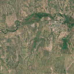 Simla Colorado Satellite Map