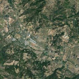 Calistoga California map(satellite map)