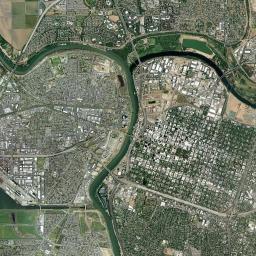 Bryte California map(satellite map)