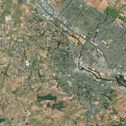 Crown California map(satellite map)