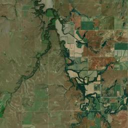 Cedar KS USA Satellite Map
