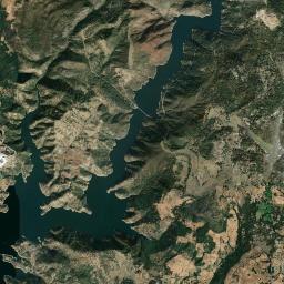 Melones California map(satellite map)