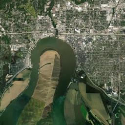 Evansville Satellite Map