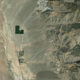 Chalfant Valley California map(satellite map)