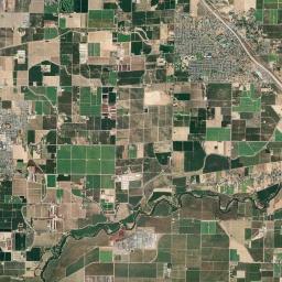 Delhi California map(satellite map)