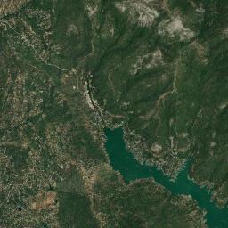 Bass Lake California map(satellite map)