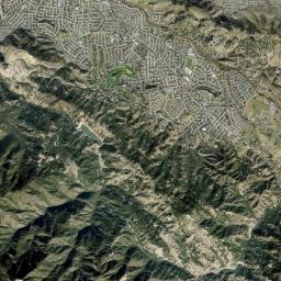 English Town California map(satellite map)