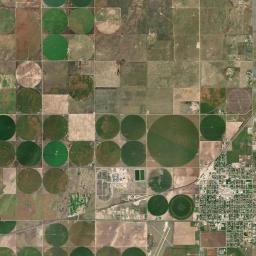 Hugoton Satellite Map