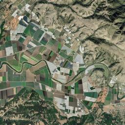 Aromas California map(satellite map)