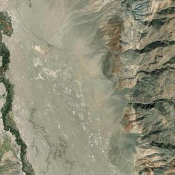 Manzanar California map(satellite map)