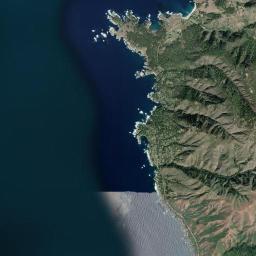 Carmel Highlands California map(satellite map)