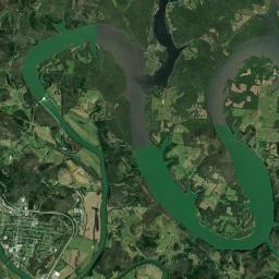 McClures Bend Tennessee Satellite Map