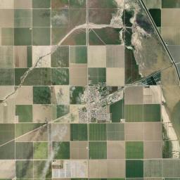 Huron California map(satellite map)