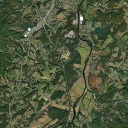 Irish Cut Tennessee Satellite Map