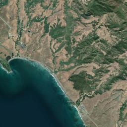 San Simeon California map(satellite map)