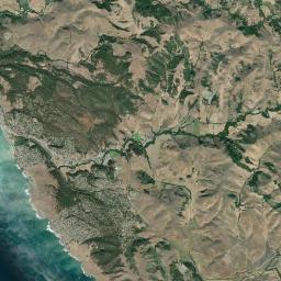 Cambria Pines California map(satellite map)