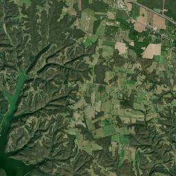 Busy Corner Tennessee Satellite Map