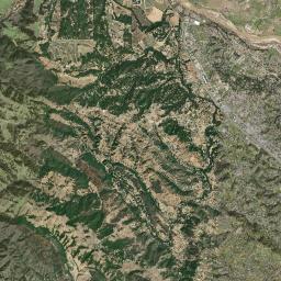Asuncion California map(satellite map)