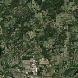 Figure Five Arkansas map(satellite map)