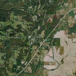 Bradford Arkansas map(satellite map)
