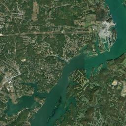 Sequoyah Hills Tennessee Satellite Map