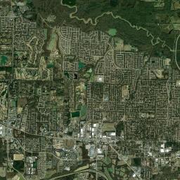 Collierville Tennessee Satellite Map