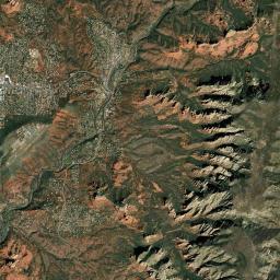 Sedona Arizona map(satellite map)