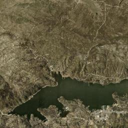 Big Bear Lake California map(satellite map)