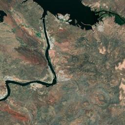 Parker Dam California map(satellite map)