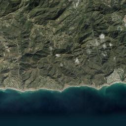 Las Flores California map(satellite map)