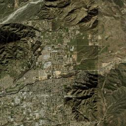 Yucaipa California map(satellite map)