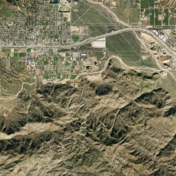 Banning California map(satellite map)