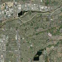 Anaheim Hills California map(satellite map)