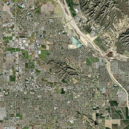 East Hemet California map(satellite map)