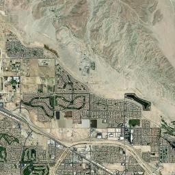 Biskra Palms California map(satellite map)