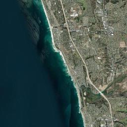 Encinitas California map(satellite map)