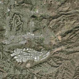 Poway California map(satellite map)