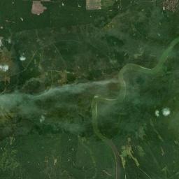Oakchia Alabama map(satellite map)
