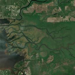 Old Bay View Florida Satellite Map