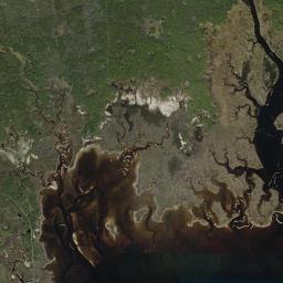 Wakulla Beach Florida Satellite Map