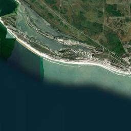 Davis Beach Florida Satellite Map