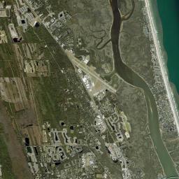 Usina Beach Florida Satellite Map