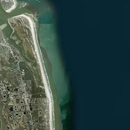 Davis Shores Florida Satellite Map