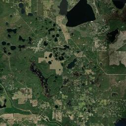 Woods and Lakes Florida Satellite Map