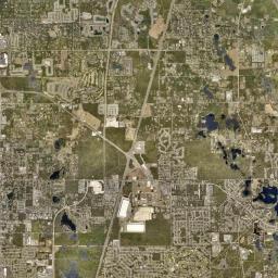 Orange City Hills Florida Satellite Map