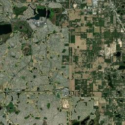 Lady Lake Florida Satellite Map