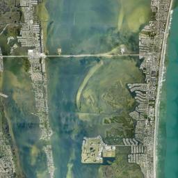 Cocoa Beach Florida Satellite Map