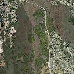 Poinciana Place Florida Satellite Map