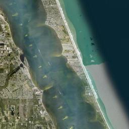 Melbourne Beach Florida Satellite Map