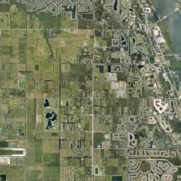 Winter Beach Florida Satellite Map